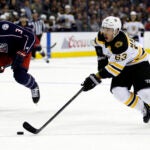 Brad Marchand Bruins Blue Jackets NHL