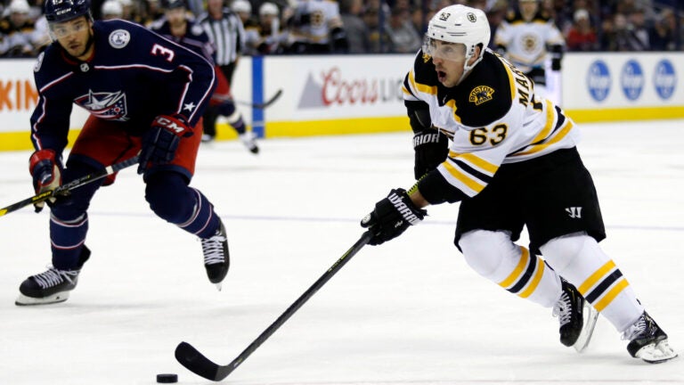Brad Marchand Bruins Blue Jackets NHL
