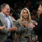 Bill Belichick, Wyc Grousbeck, Linda Holliday, Emilia Fazzalari