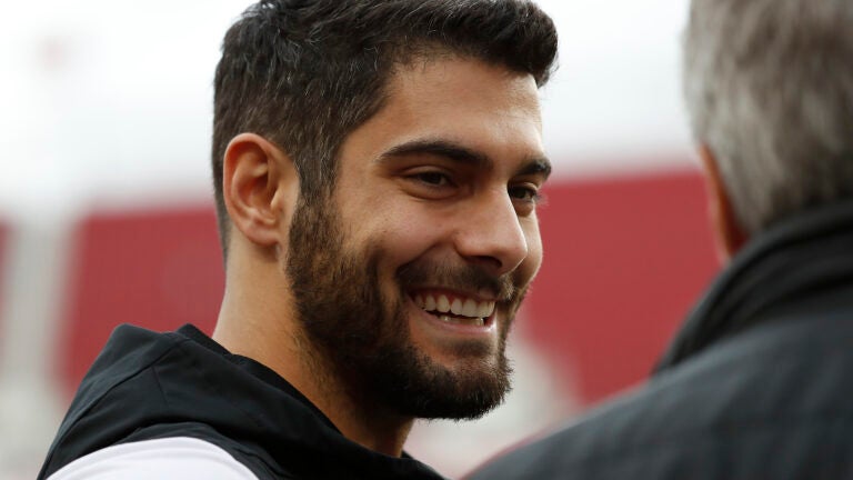 Here's what happened to 49ers quarterback Jimmy Garoppolo