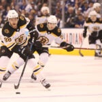 David Pastrnak Bruins Leafs NHL