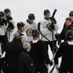 Bruce Cassidy Bruins practice