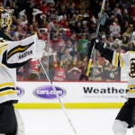 Tuukka Rask John Moore NHL Bruins