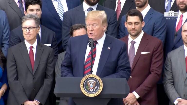 Red Sox White House Donald Trump