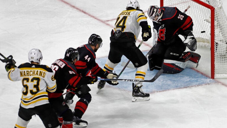 Brad Marchand Bruins Hurricanes NHL