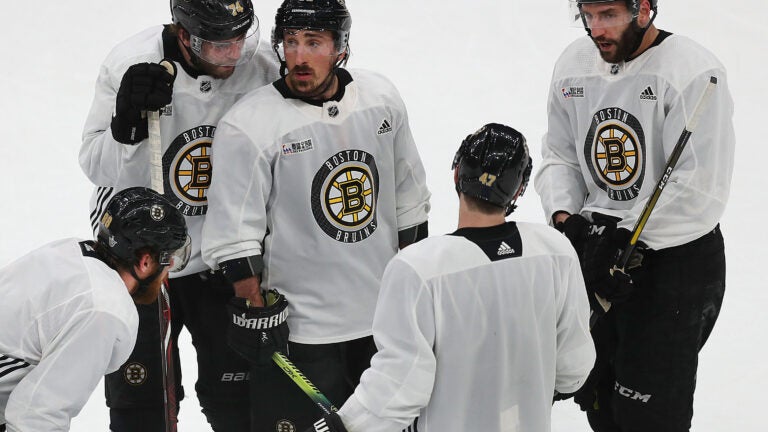 Boston Bruins NHL Hockey Scrimmage