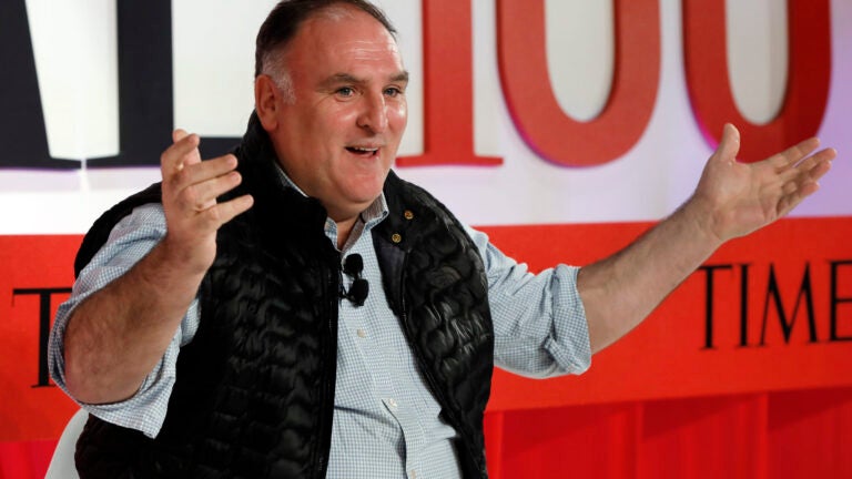Chef Jose Andres speaks during the TIME 100 Summit in New York