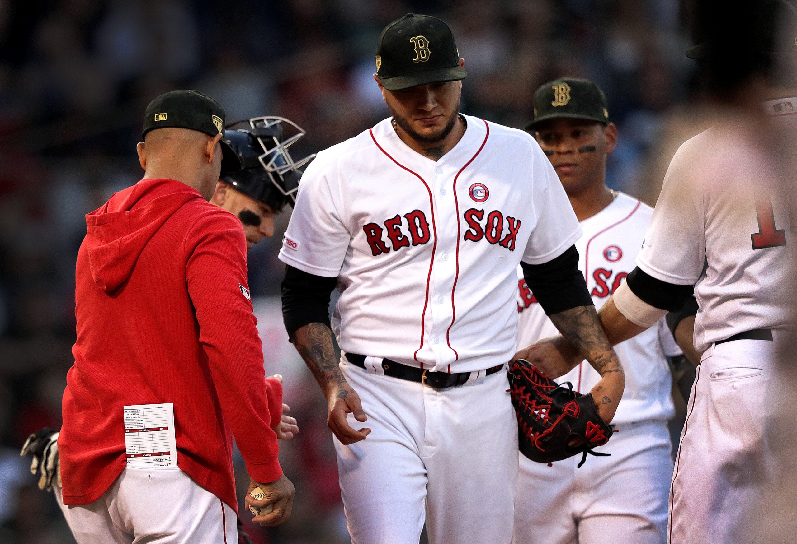 Ex-Red Sox Christian Vazquez catches historic Astros no-hitter in