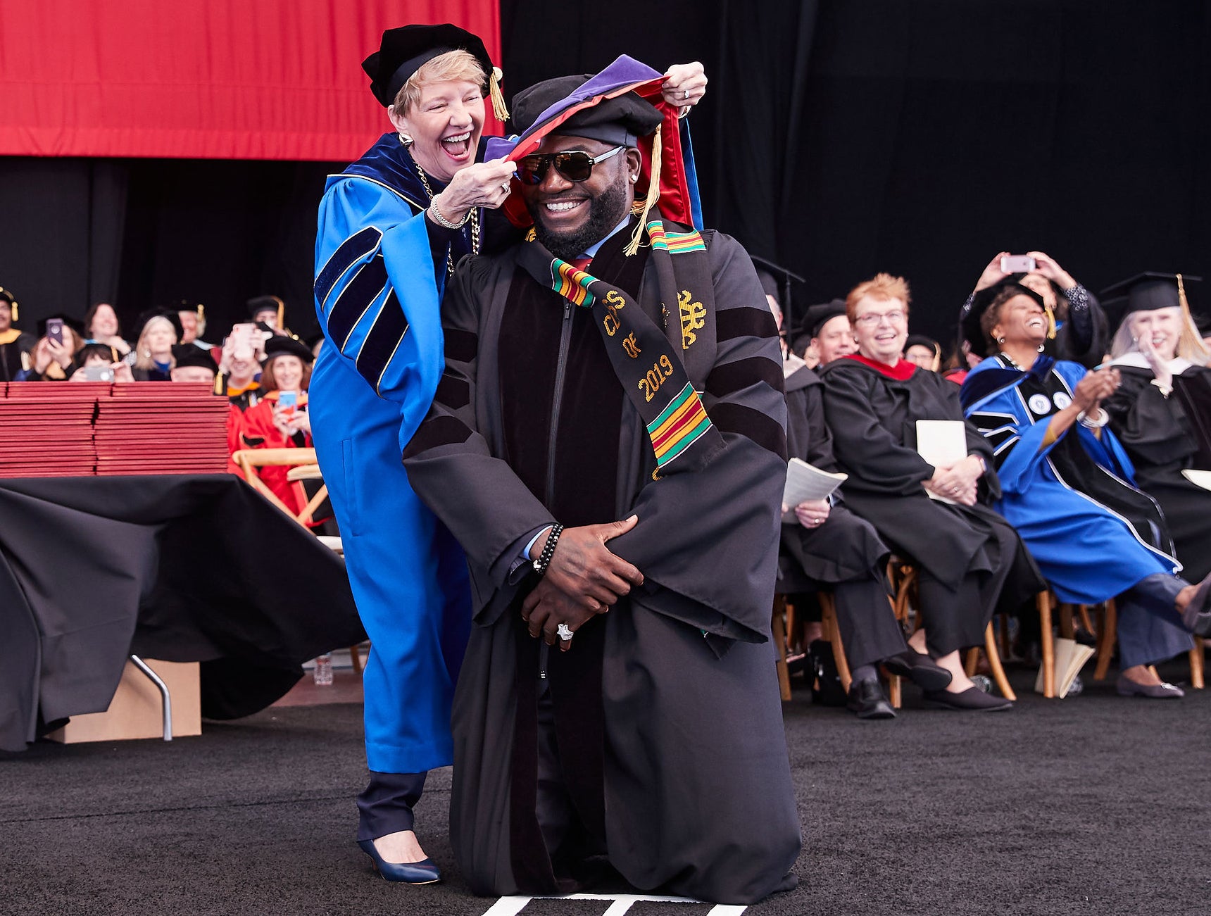 David Ortiz shares first photo of him since he was shot as helps move his  daughter into college