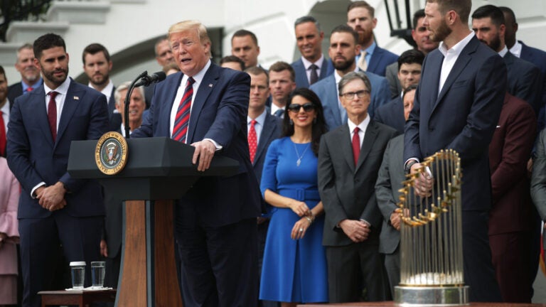 Here's what Donald Trump said during the Red Sox' White House visit