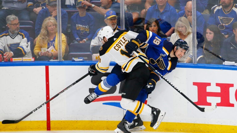Charlie Coyle Boston Bruins St. Louis Blues