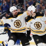 Boston Bruins Charlie Coyle Marcus Johansson