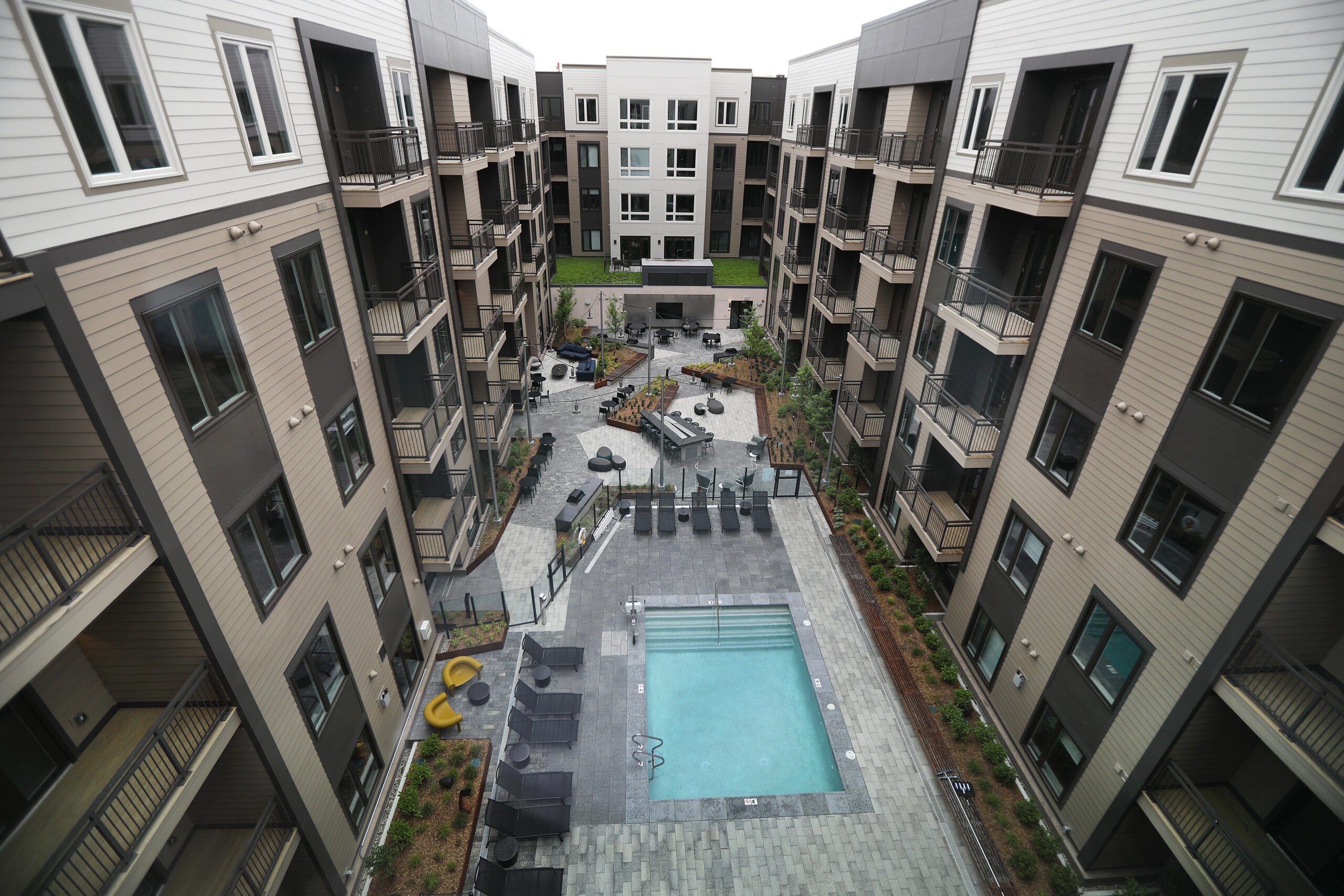 Home of Week New Dorchester complex with pets, parking, and pool