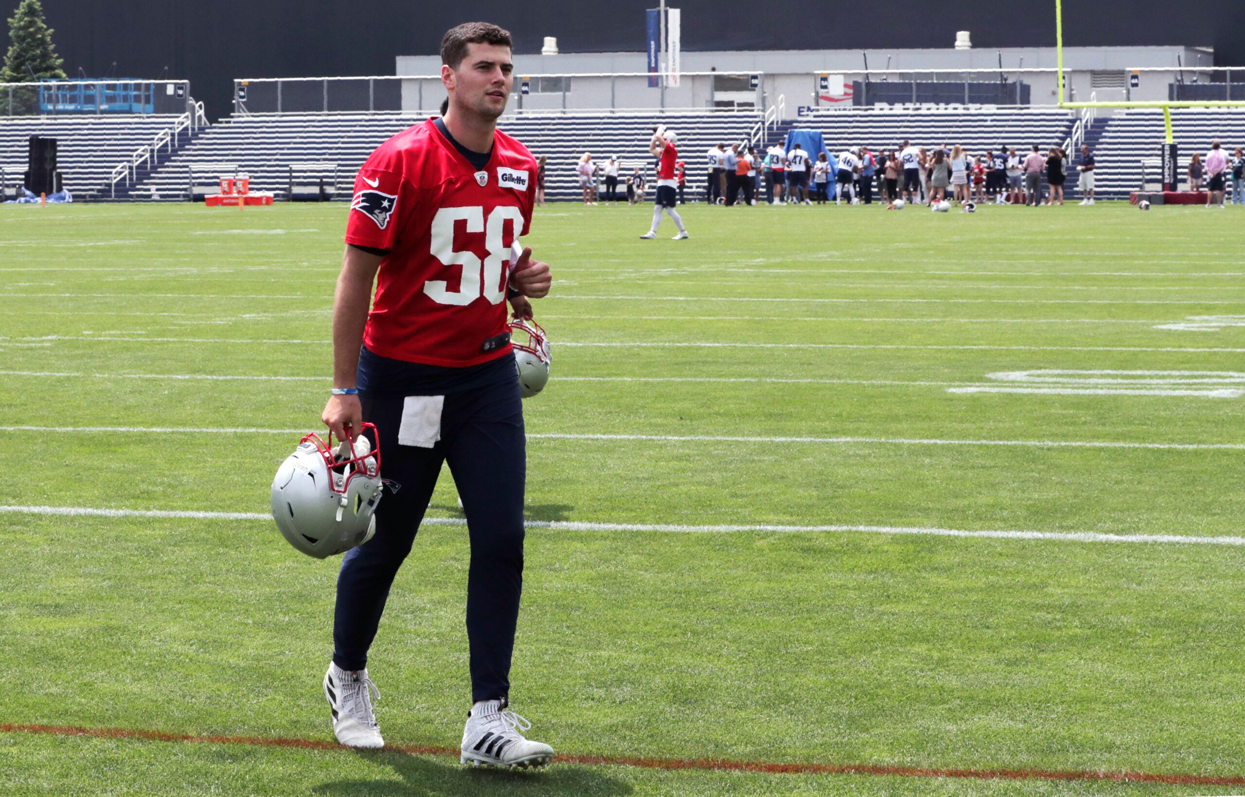 Rookie QB Jarrett Stidham learning the ropes at Patriots' minicamp