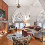 South Boston church condo for sale stained glass archways