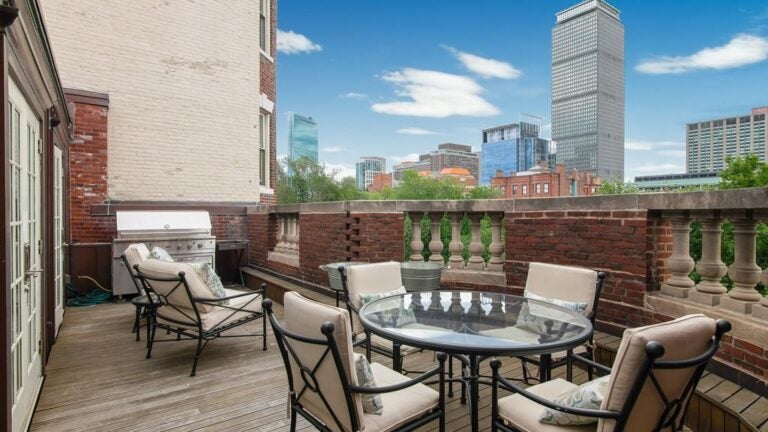 priciest sale back bay penthouse roof deck