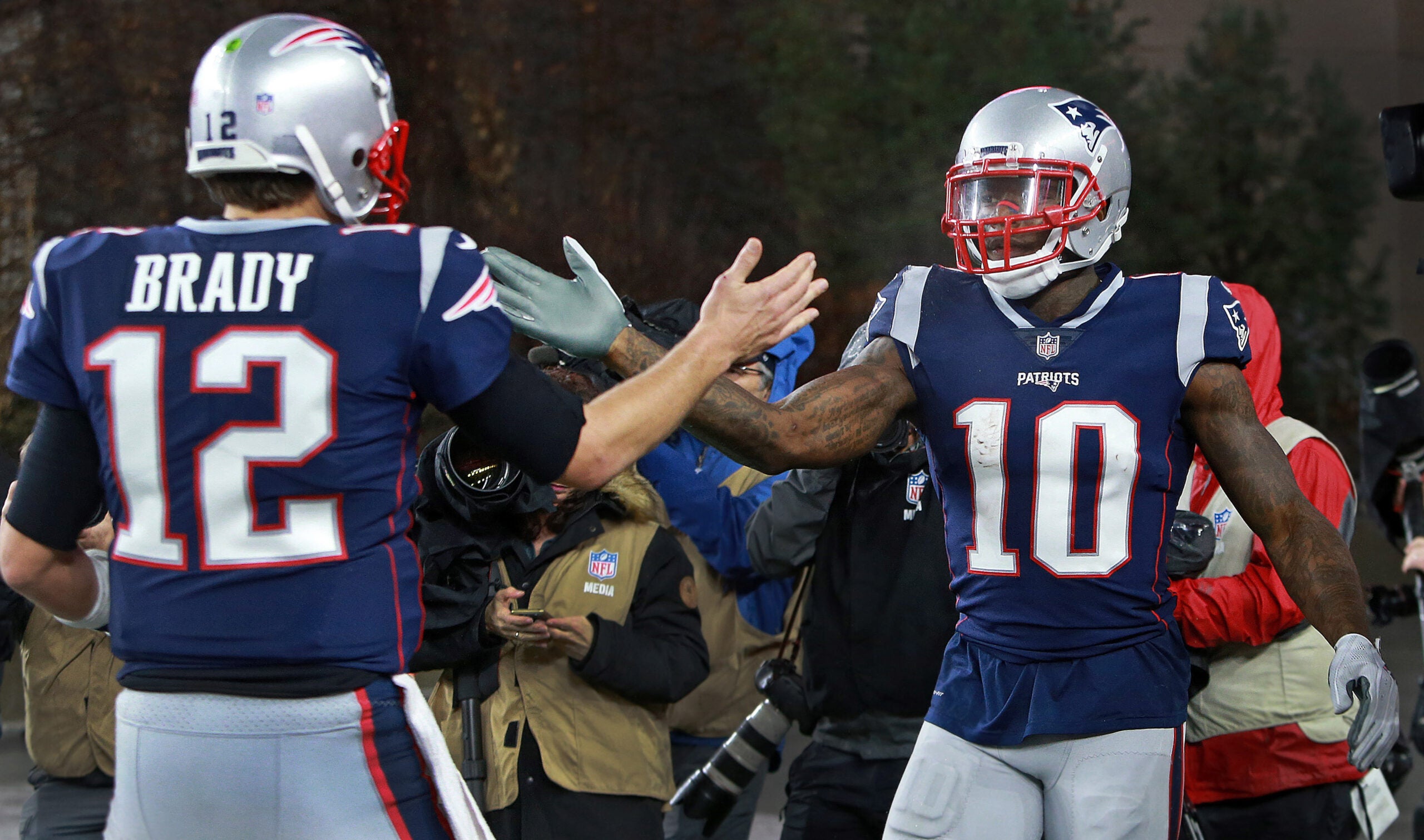 Tom Brady, Julian Edelman working out together at Patriots