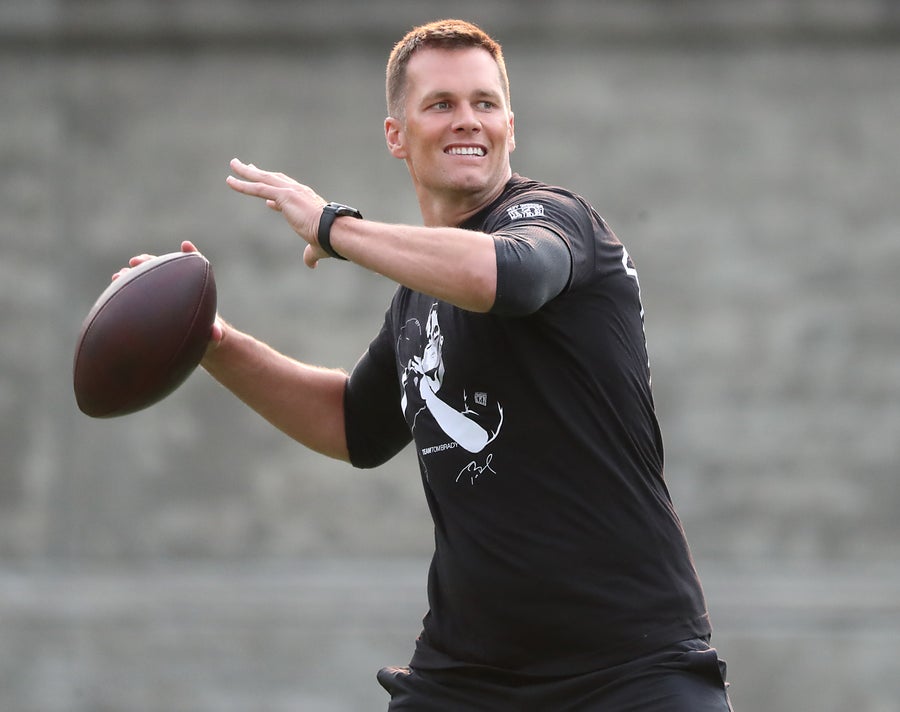 Tom Brady proved his throwing speed on social media