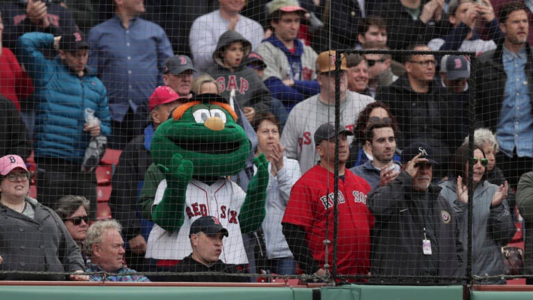 Wally the Green Monster at Time Out Market Boston