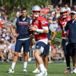 Patriots quarterbacks Tom Brady