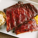 Barbecue ribs at The Porch