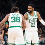 Marcus Smart and Kyrie Irving