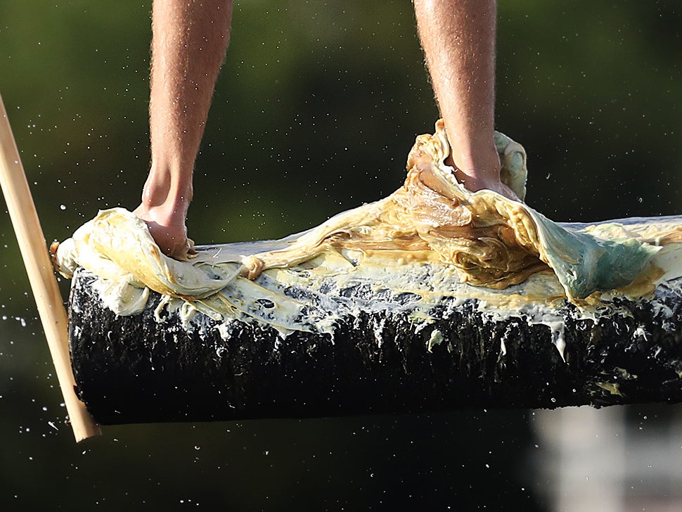 Greasy pole competition returns to St. Peter's Fiesta in Gloucester