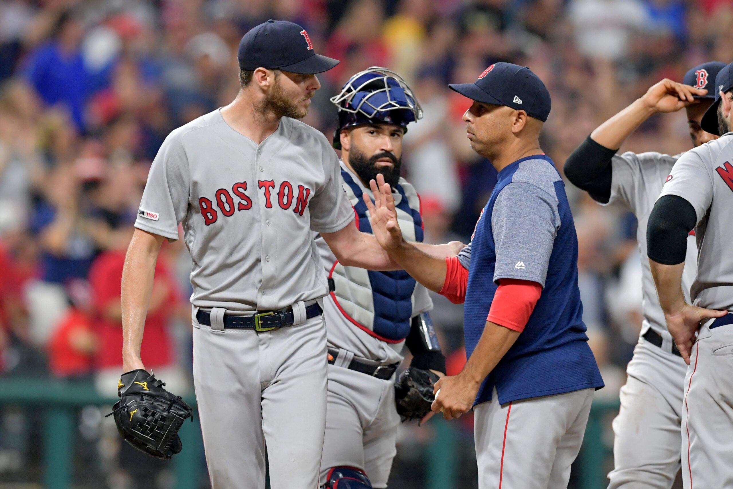 Boston, MA)Boston Red Sox starting pitcher Jon Lester leaves the game  News Photo - Getty Images