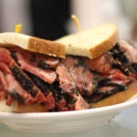The pastrami sandwich from Katz's Deli