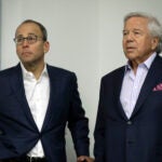 Jonathan and Robert Kraft