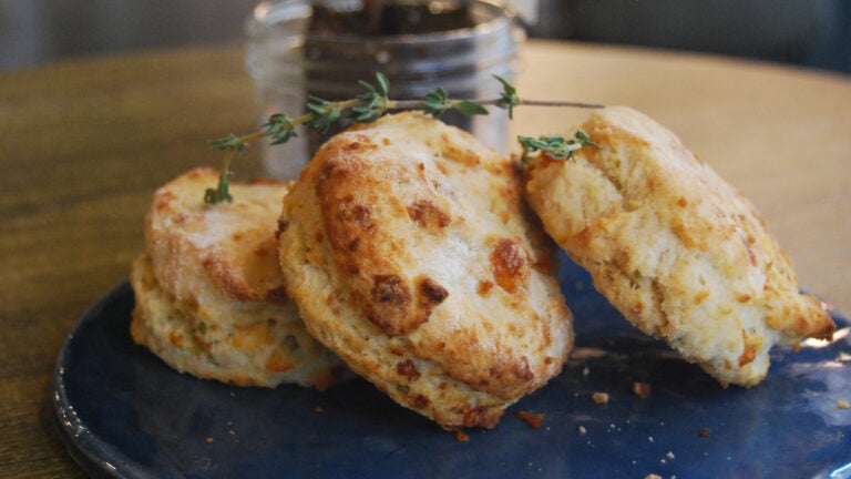 Blue cheese and thyme biscuits at Stillwater