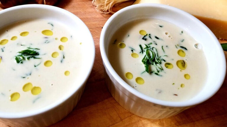 Cream of mushroom soup at Richards