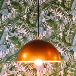 Tropical wallpaper at Roxanne's