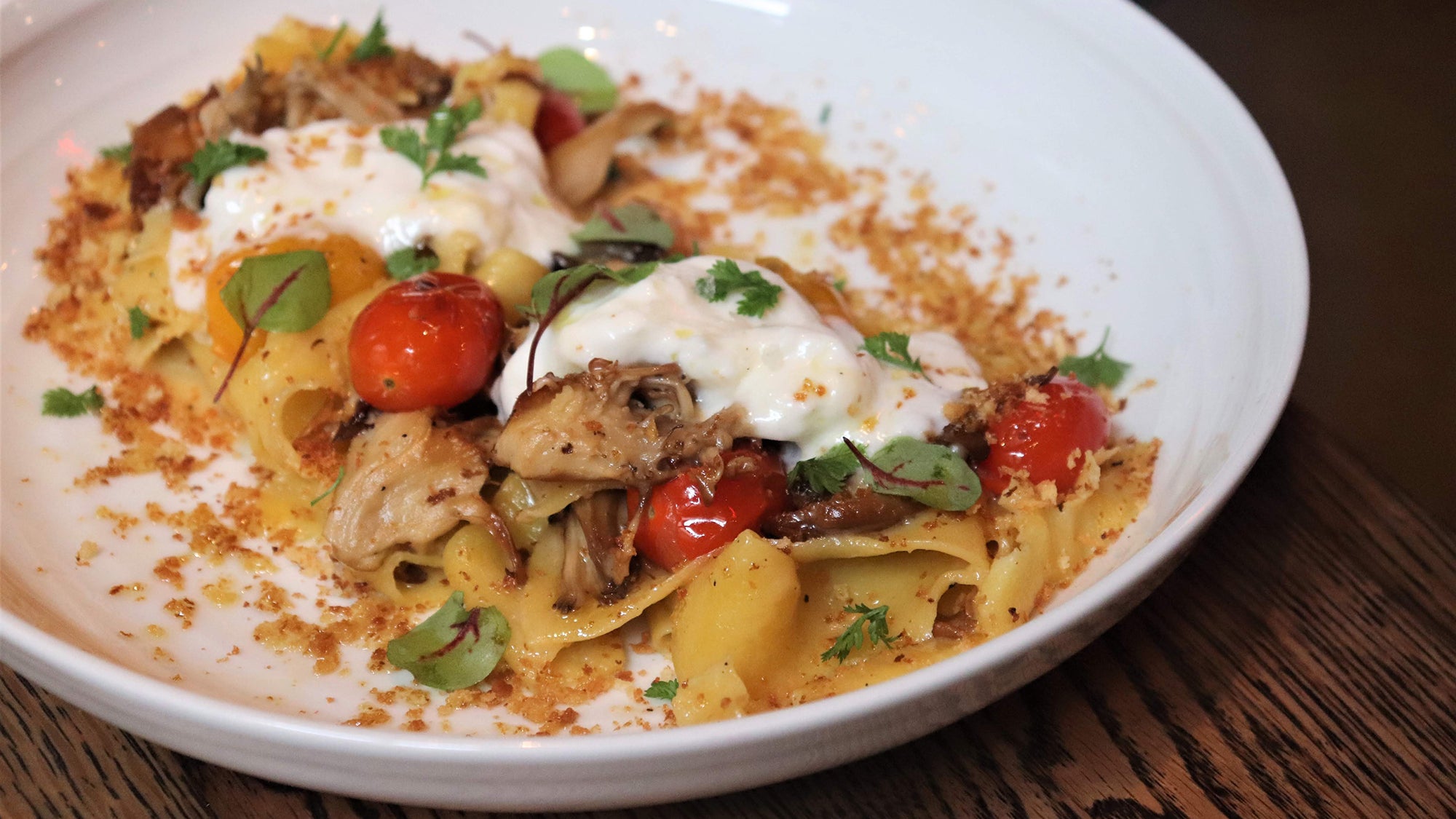Herbed tagliatelle at The Emory