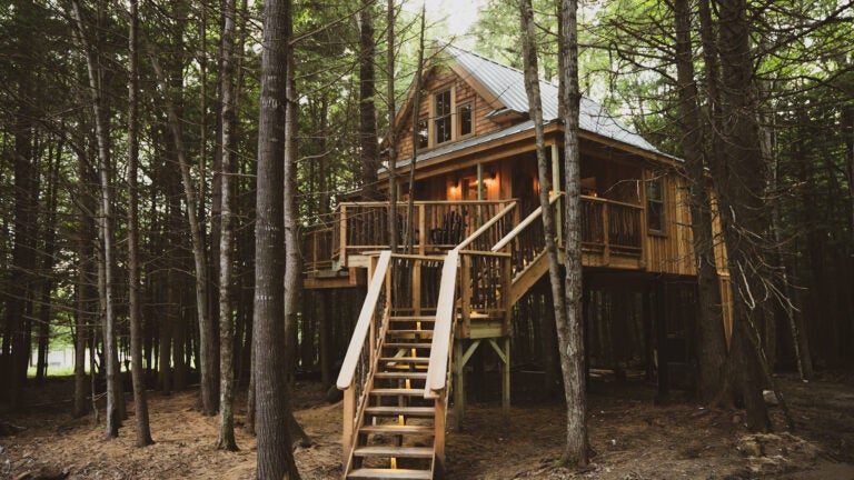 Peek inside this new luxury treehouse in Maine, built by a world ...