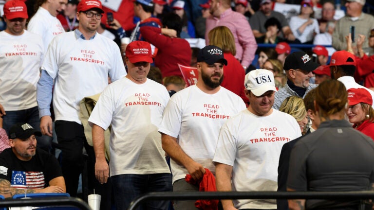 We Read The Transcript. That's Why You're Being Impeached. T-Shirt