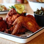 Nashville hot chicken at The Porch Southern Fare and Juke Joint