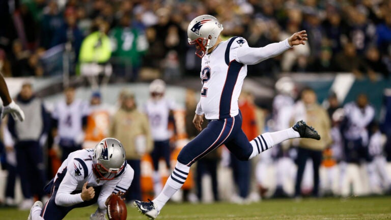 Nick Folk reacts to Patriots trading up for 4th-round kicker 