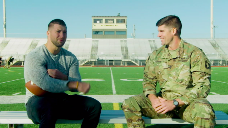 Jake Bequette on X: Had a blast today catching up with @TimTebow. He's a  great patriot and a strong supporter of our military. Hard to believe that  exactly 10 years ago today