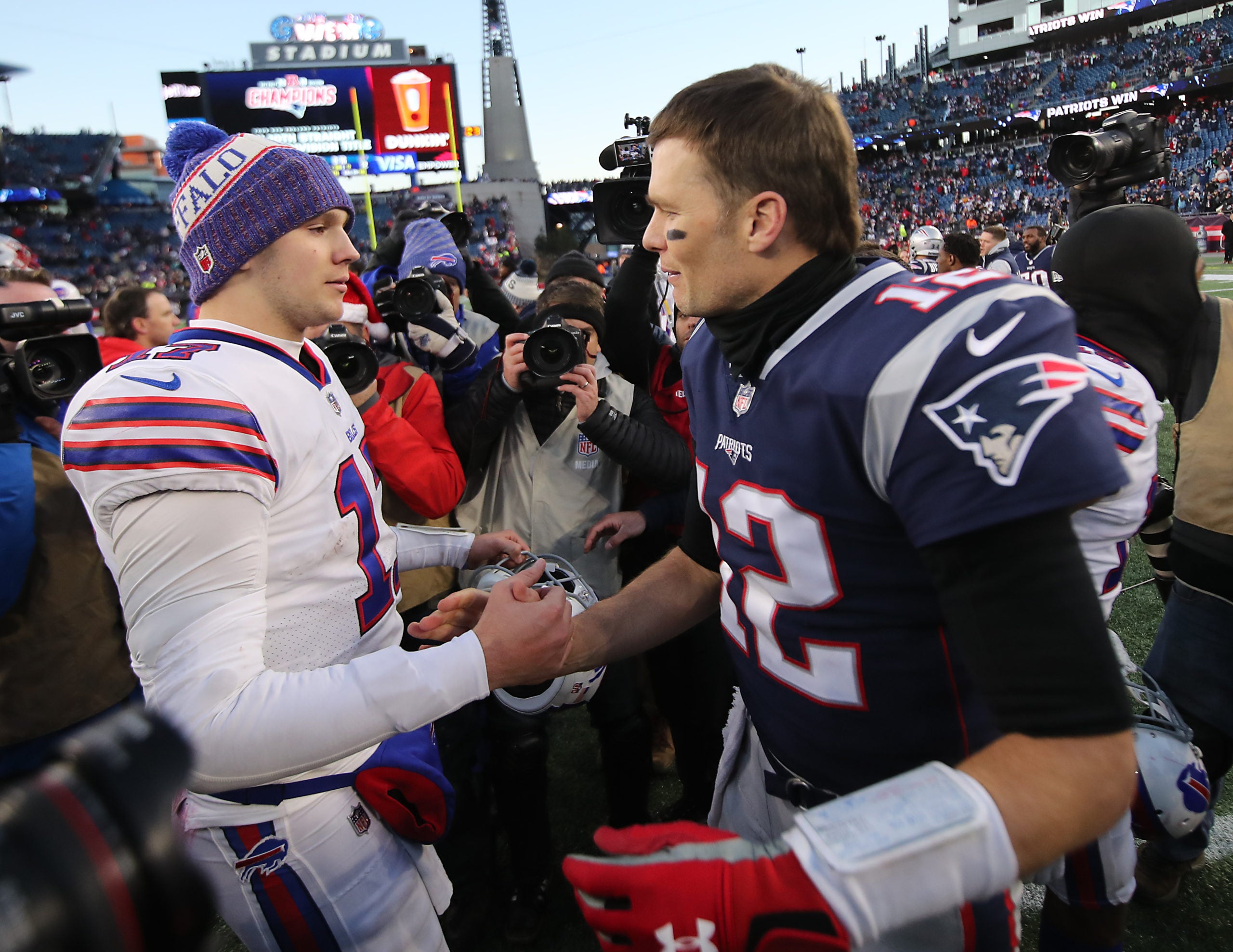 Bills don't miss Tom Brady in preparing to face Cam Newton-led Pats