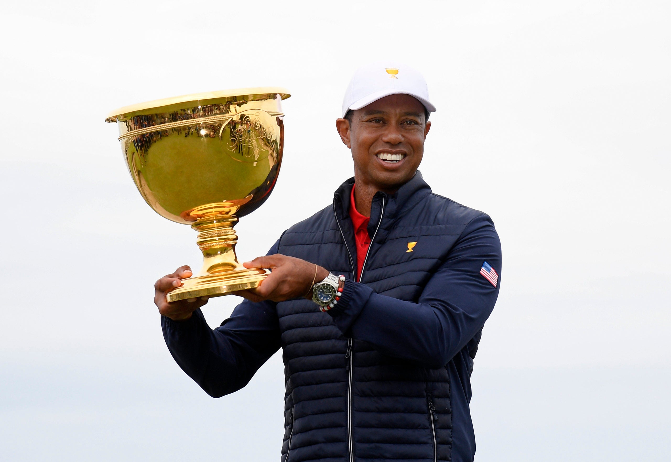 Tiger Woods caps comeback year by leading emotional team win in Presidents Cup