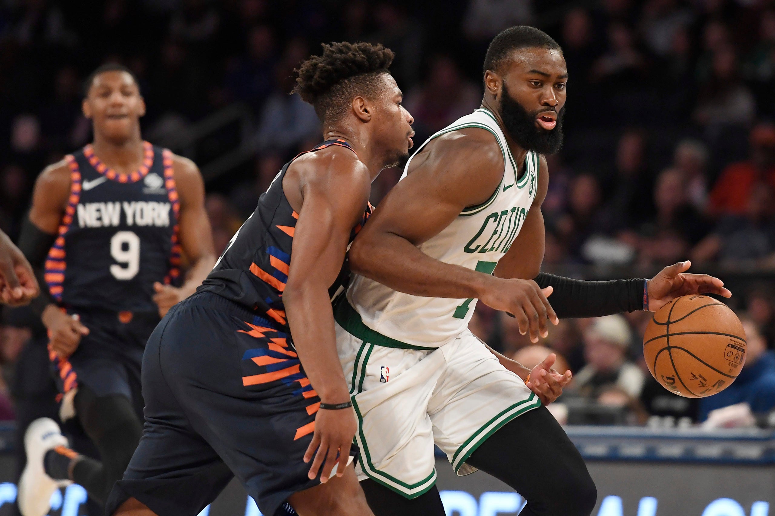 Jayson Tatum, Jaylen Brown lead Celtics' rally past Knicks