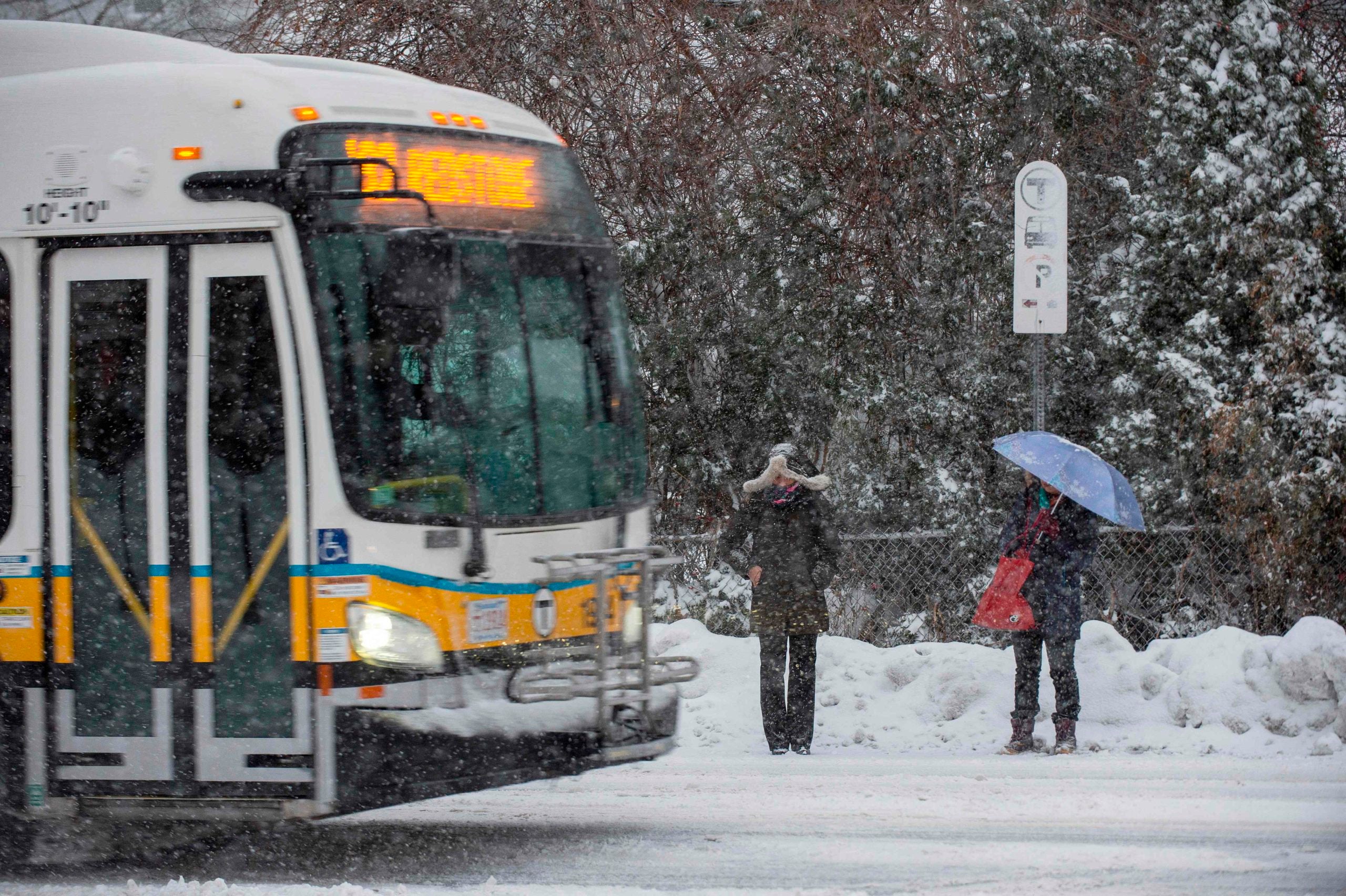 Here's how the MBTA fared during the season's first big winter storm