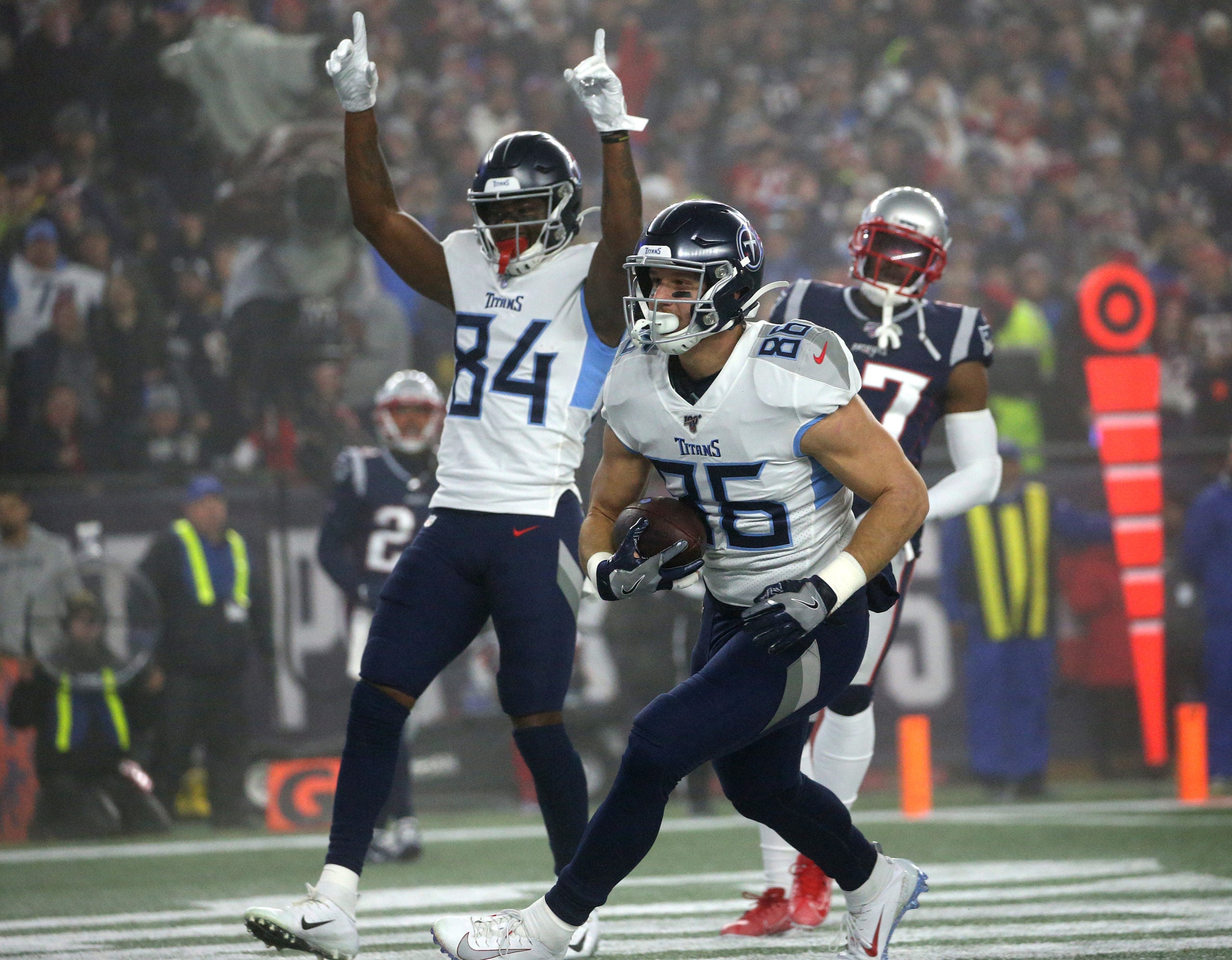 Former Harvard tight end Anthony Firkser comes up big for Titans