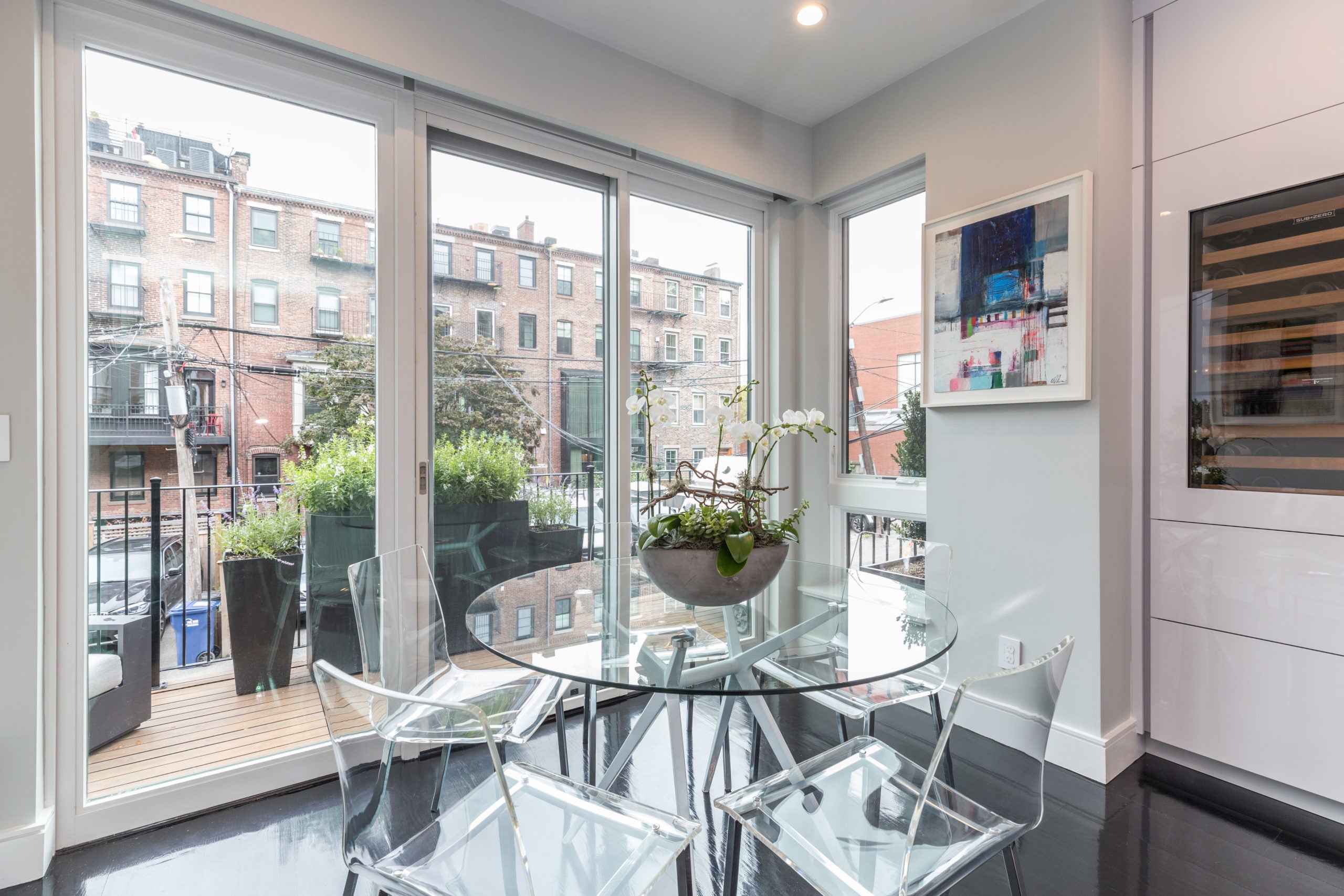 Just listed For 6.7M, South End home with floating staircase