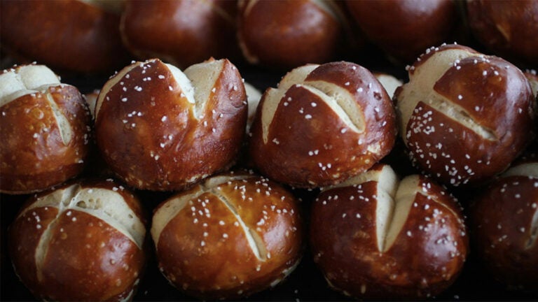 Pretzel rolls at Swissbäkers