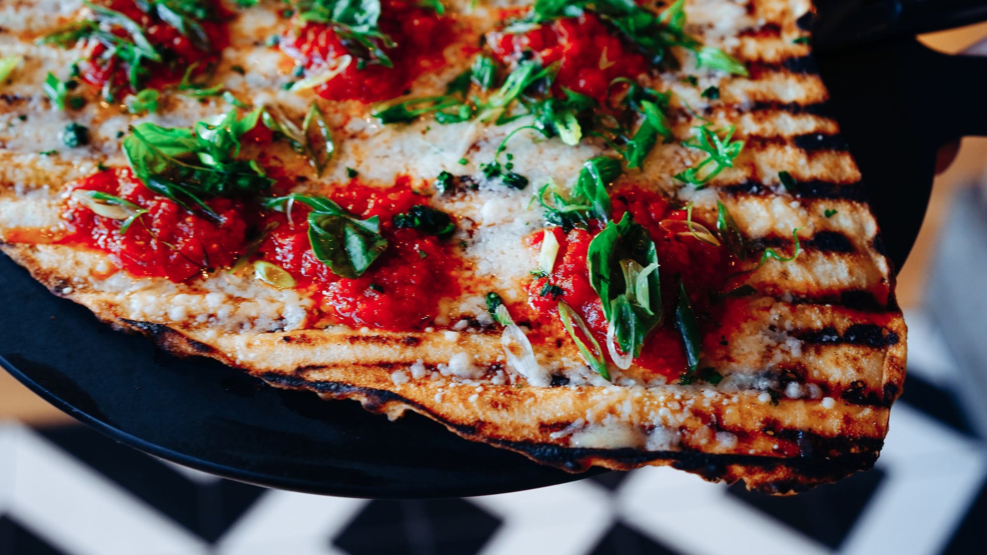 Margherita pizza at Bar 'Cino