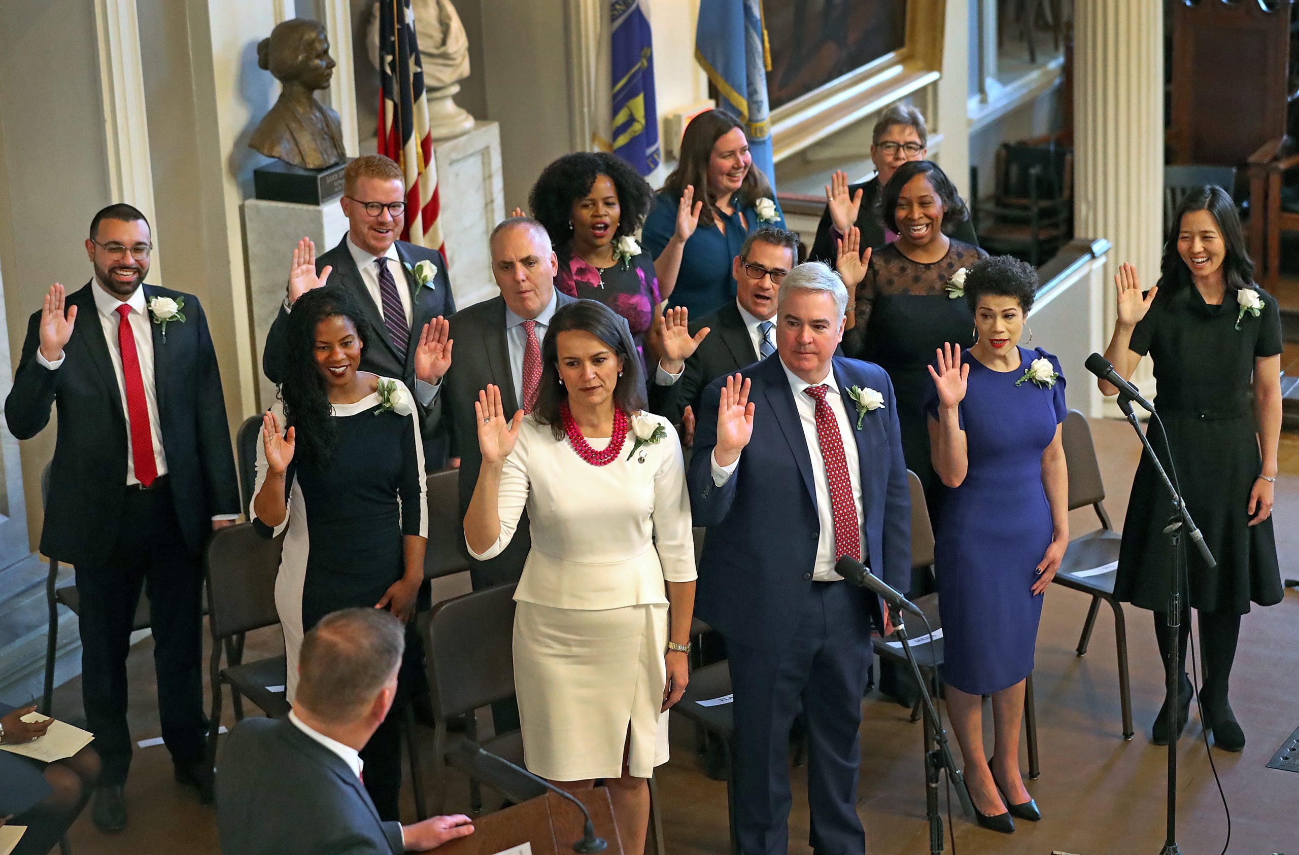 Boston's city council swears in most diverse body