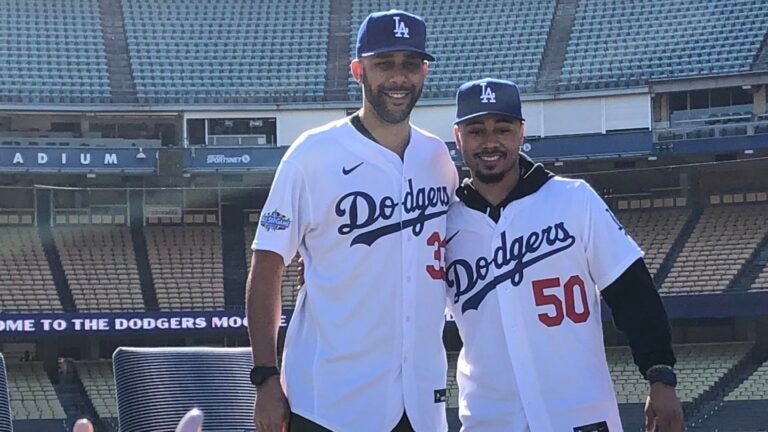 Los Angles Dodgers introduce Mookie Betts and David Price