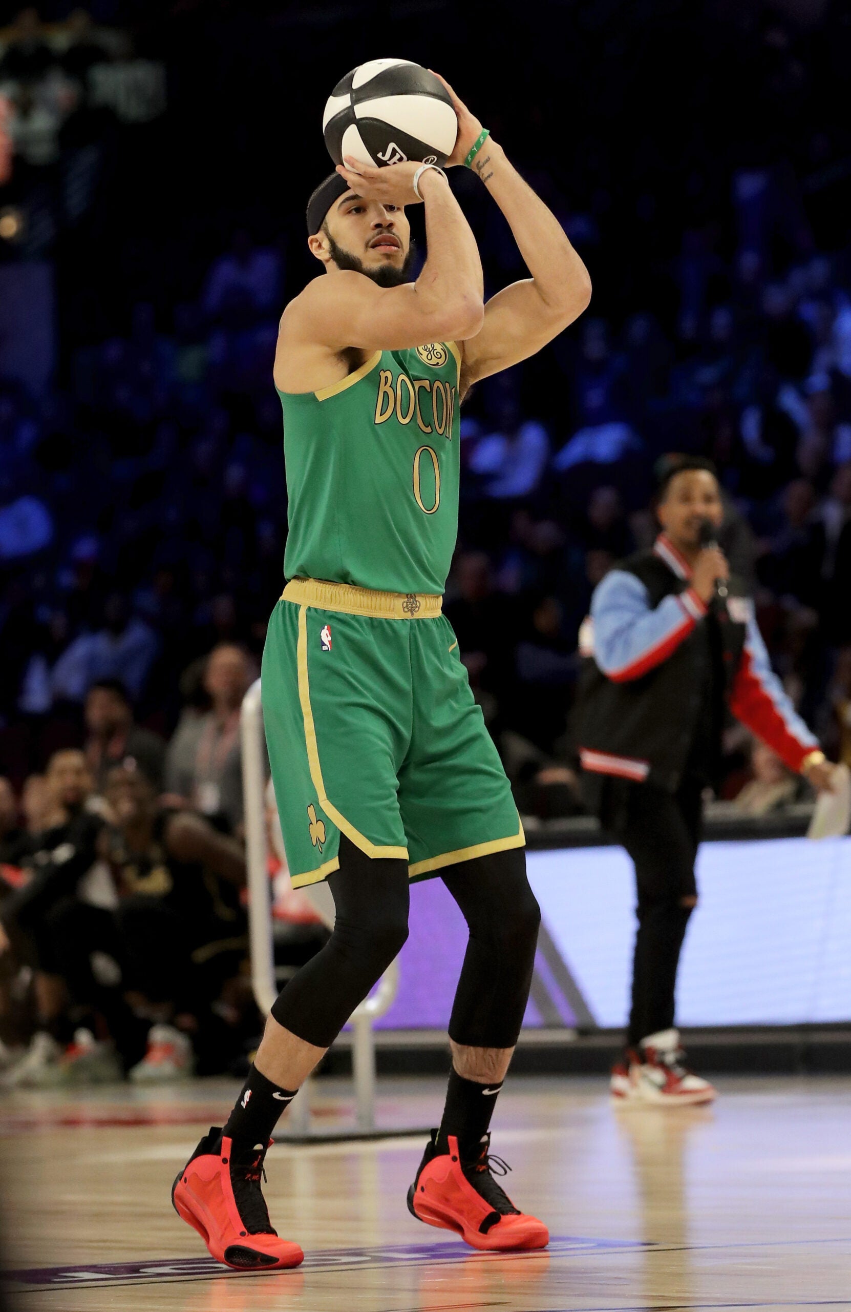 Jayson Tatum Green Boston Celtics Jordan Brand Player-Worn Shoes